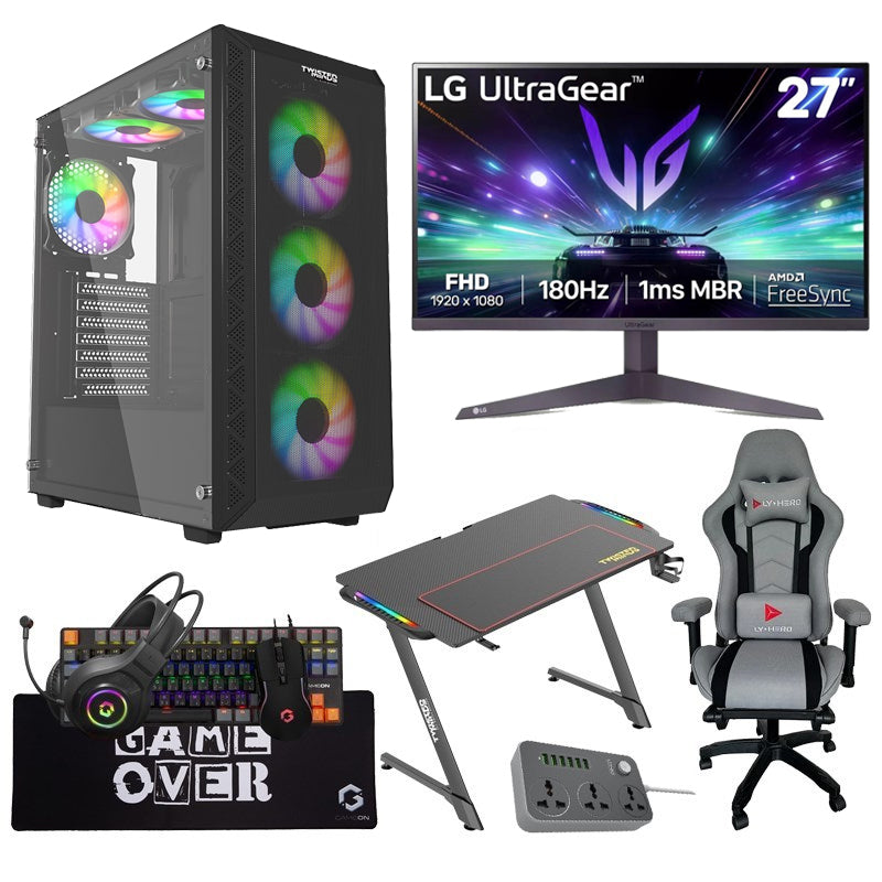 i7 Gaming PC, i7-14700F, RTX 4070 SUPER 12GB, Windows 11 PRO Gaming Setup i7 Gaming PC, i7-14700F, RTX 4070 SUPER 12GB, Windows 11 PRO Gaming Setup